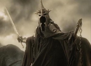 Villain Matrix Stats: Dark Lord Sauron - Silmarillion, Hobbit, Lord of the Rings - http://vlnresearch.com/villain-matrix-stats-sauron - Witch King of Angmar Lord of the Rings Ringwraith Nazgul image