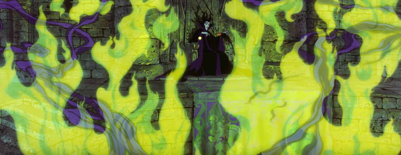 Sleeping Beauty - Maleficent - fire throne
