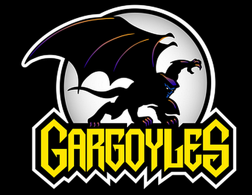Disney Gargoyles logo with Goliath