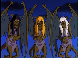 Disney Gargoyles - City of Stone part 1 - crone weird sisters gargoyles