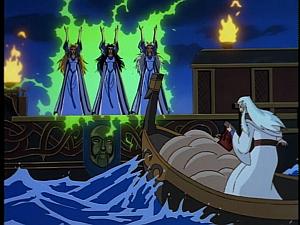 Disney Gargoyles - Avalon part 1 - magus vs weird sisters