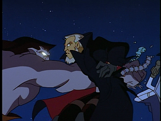 Disney Gargoyles - The Price - goliath punches through macbeth