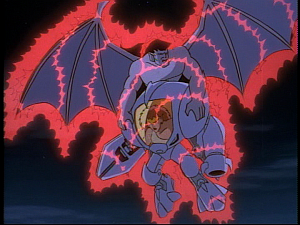 Disney Gargoyles - The Reckoning - armor zaps goliath demonaDisney Gargoyles - The Reckoning - armor zaps goliath demona