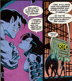 gargoyles marvel comics - issue 1 - goliath elisa argue