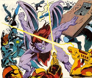 gargoyles marvel comics - issue 1 - goliath fights