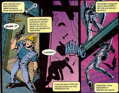 gargoyles marvel comics - issue 1 - matt knocked out