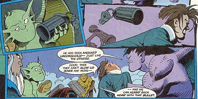 gargoyles marvel comics - issue 3 rude awakening - dracon beaten