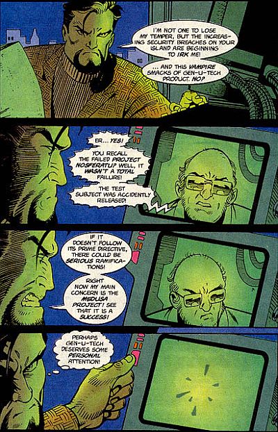 gargoyles marvel comics - issue 4 Blood from a Stone - xanatos speaks to phobos