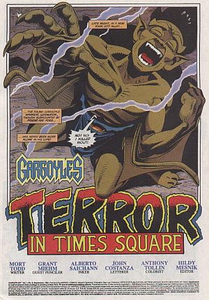 gargoyles marvel comics - issue 8 Terror in Times Square - lex cries