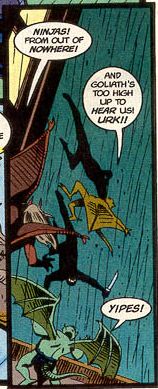 gargoyles marvel comics - issue 9 The Egg and I - ninjas raining