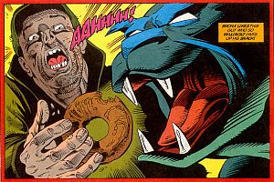 gargoyles marvel comics - issue 11 into the future - bronx donut